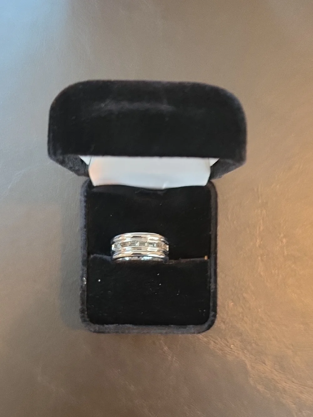 Silver-Tone Multi-Band Ring